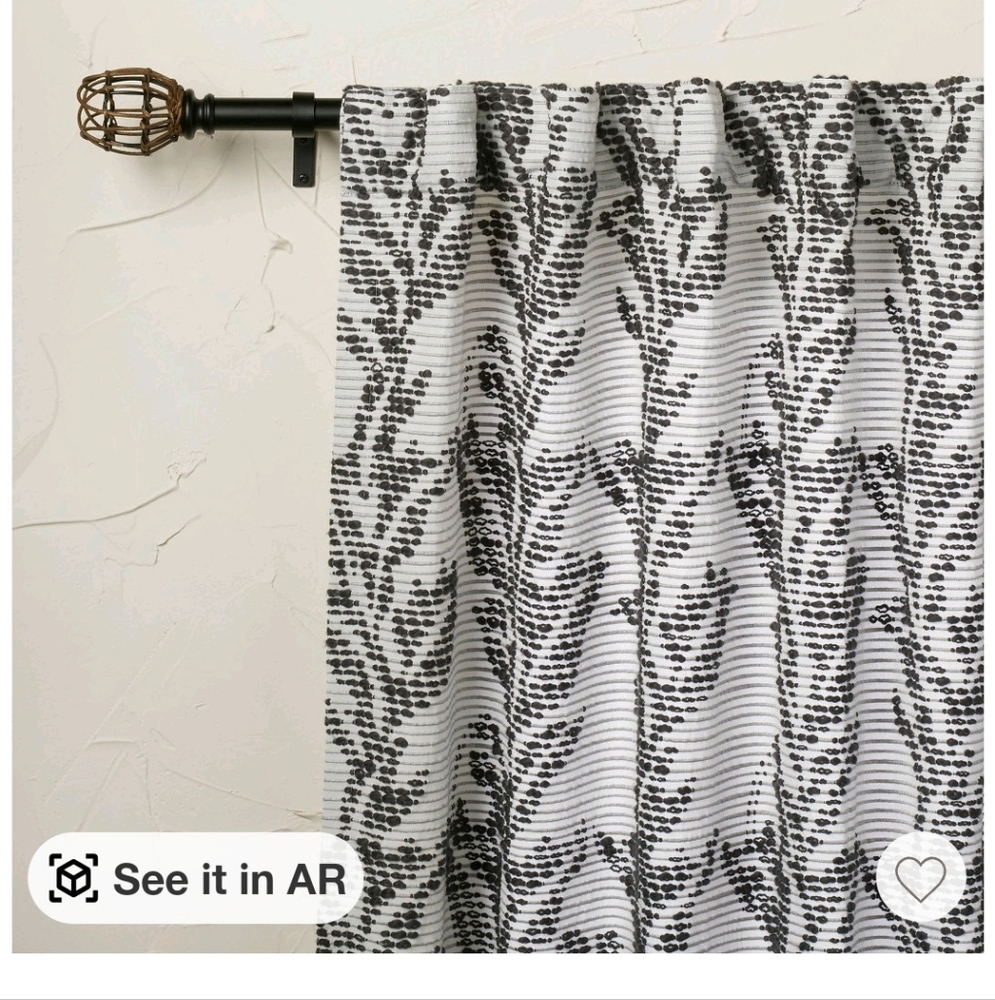 One opalhouse jungalow limu limu leaf light filtering curtain panel 84 X 50